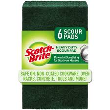 Scotch Brite Heavy Duty Scouring Pad 6Pk